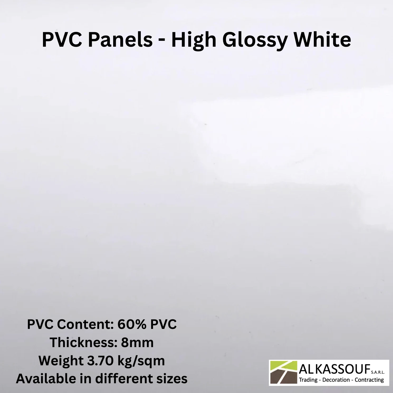 PVC Panels - High Glossy White